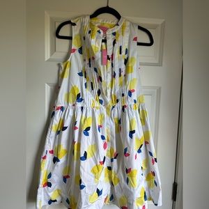 NWT lemon Vest Shirtdress by Kate Spade